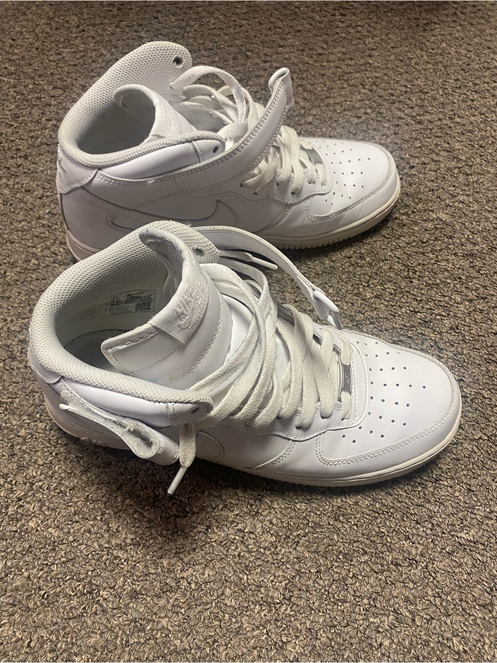 Nike White Mid-Top Sneakers